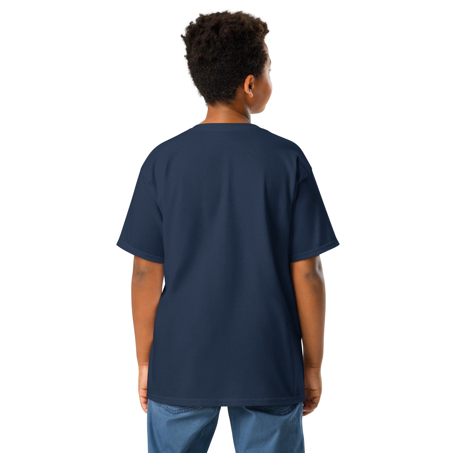 Kids Back Of Some Of My Best Friends Are Fictional Navy Tee