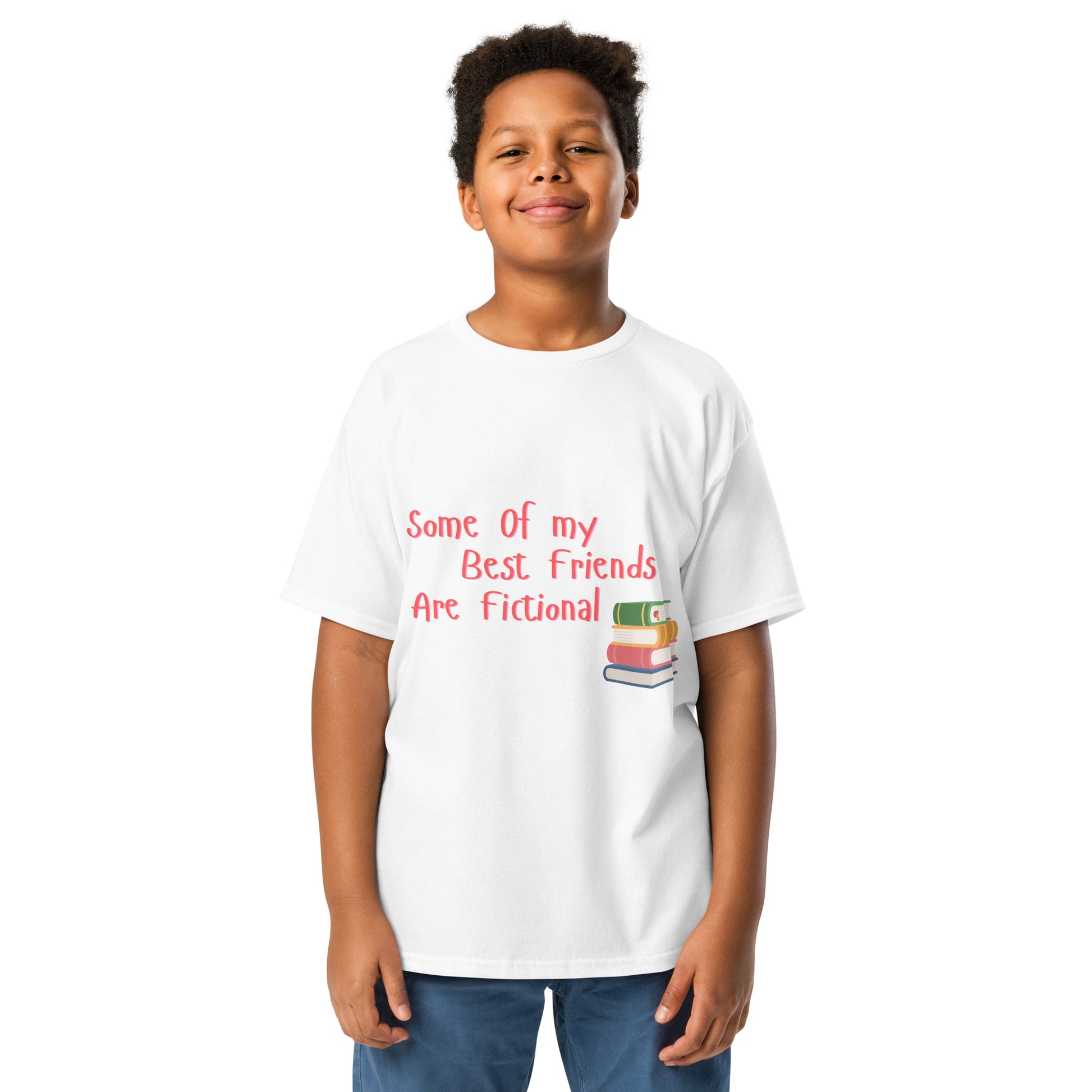 Kids White Some Of My Best Friends Are Fictional White Tee