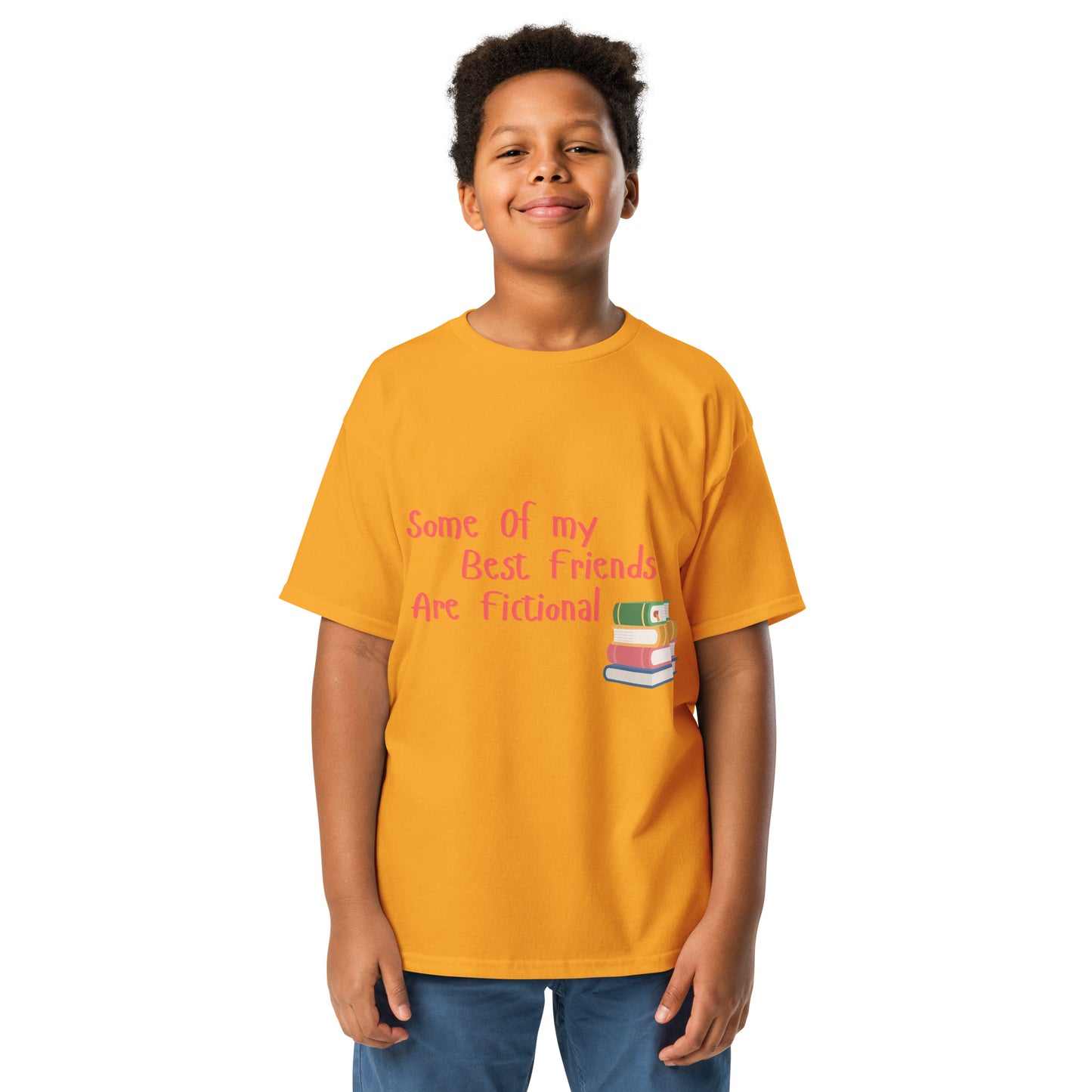 Kids Some Of My Best Friends Are Fictional Yellow Tee