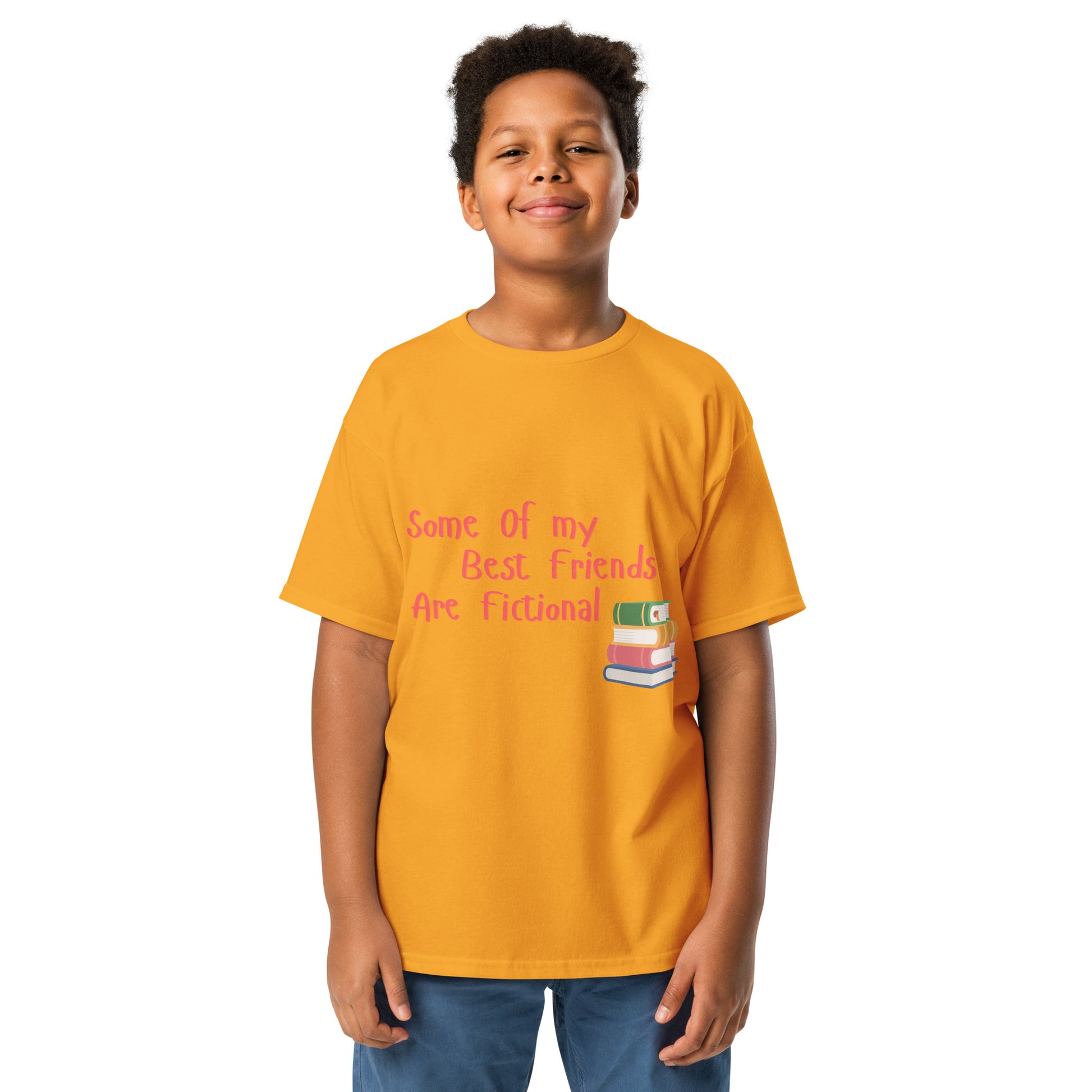 Kids Some Of My Best Friends Are Fictional Yellow Tee