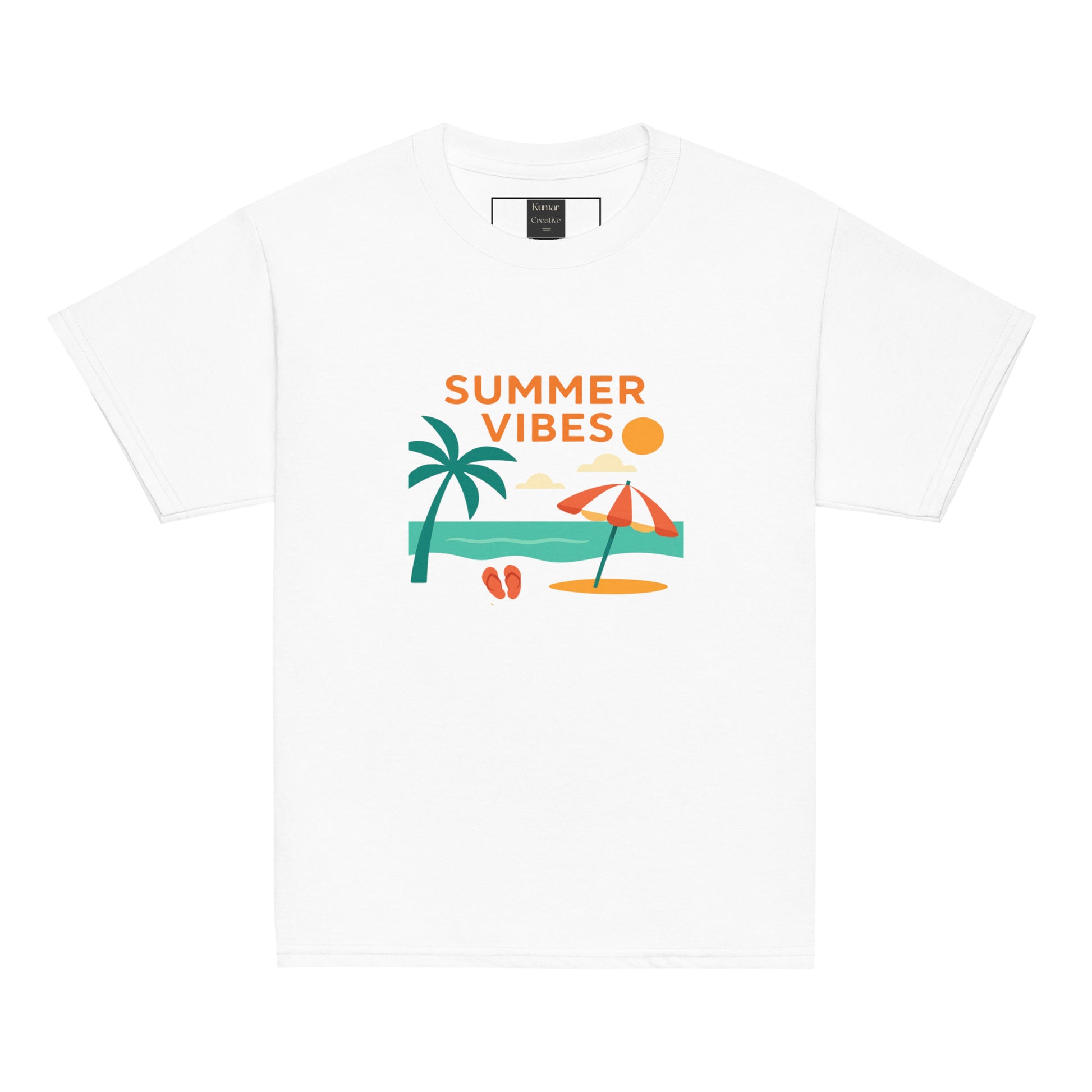 Kids Summer Vibe White Tee