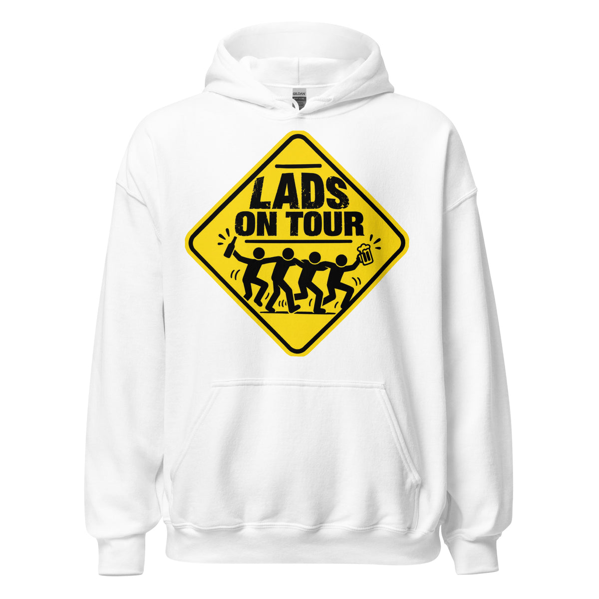 Lads On Tour Stag Do White Hoodie