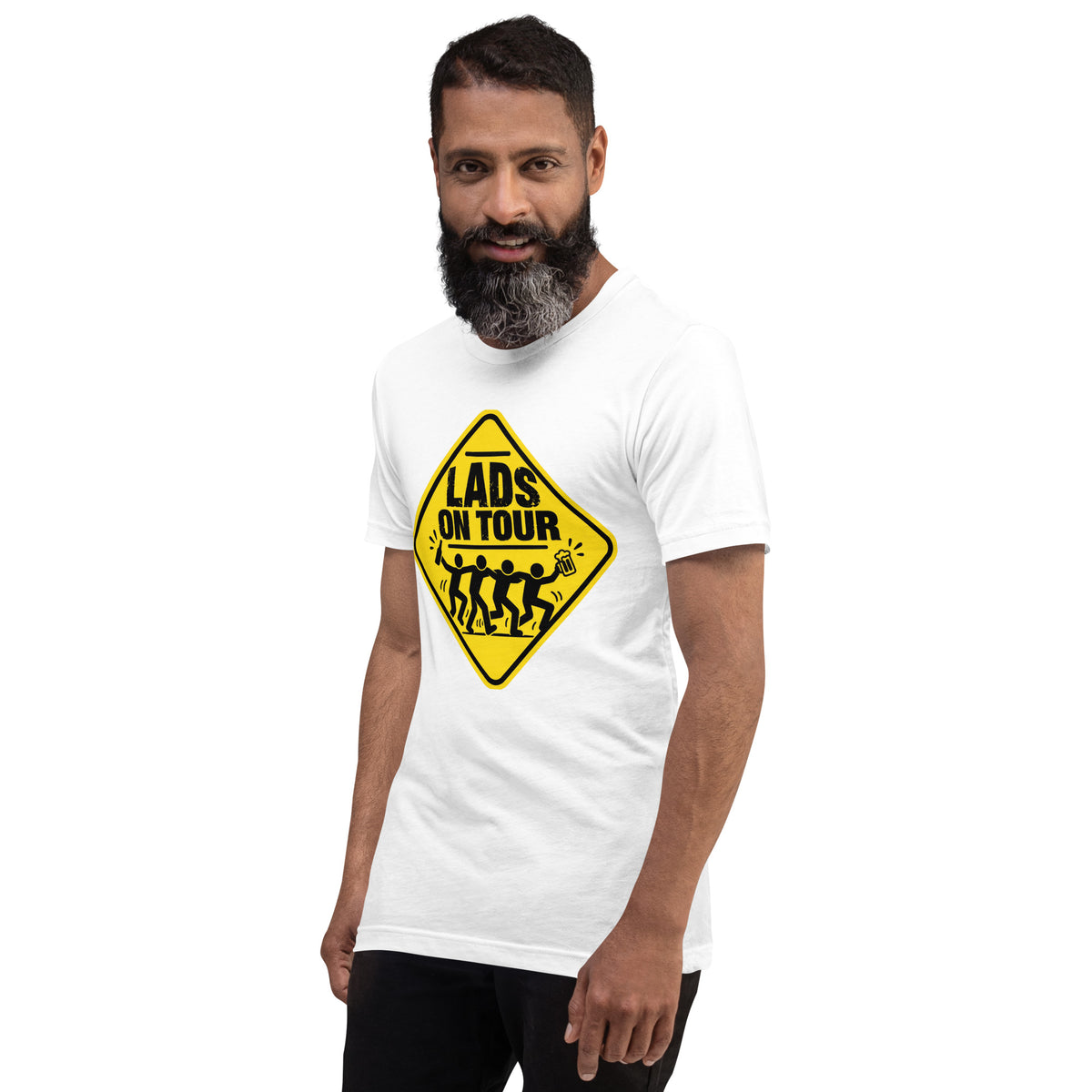 Lads On Tour Stag Party White T-Shirt