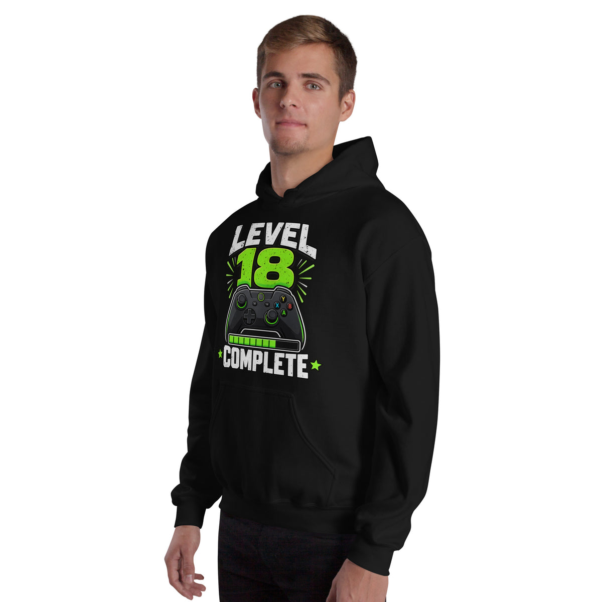 Level 18 Complete Birthday Black Hoodie