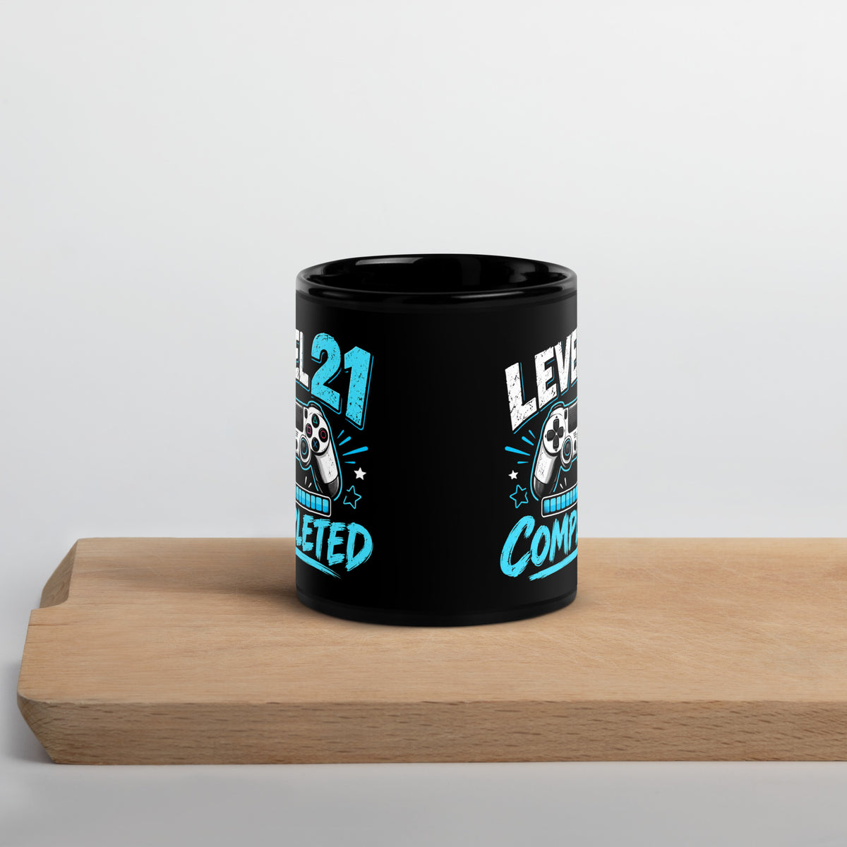 Side Of level 21 Completed Birthday Mug