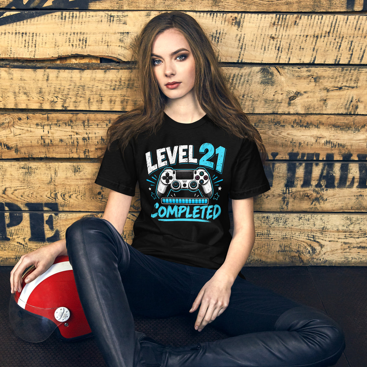 Level 21 Completed Black Birthday Tee