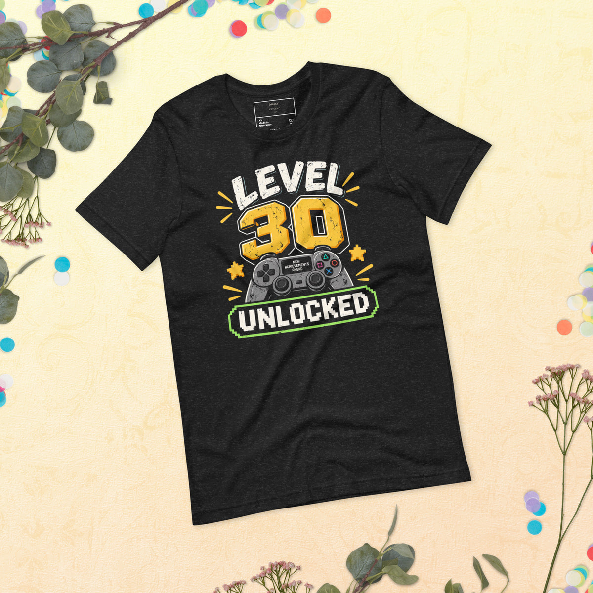 Level 30 Unlocked Gamer 30th Birthday Tee