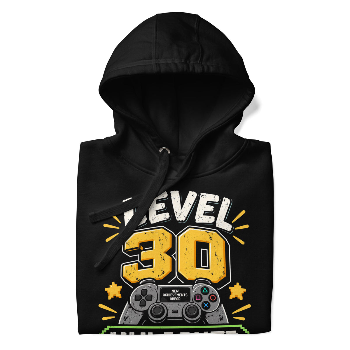 Level 30 Unlocked Gamer Black Hoodie