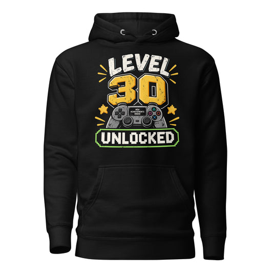 Level 30 Unlocked Gamer Hoodie