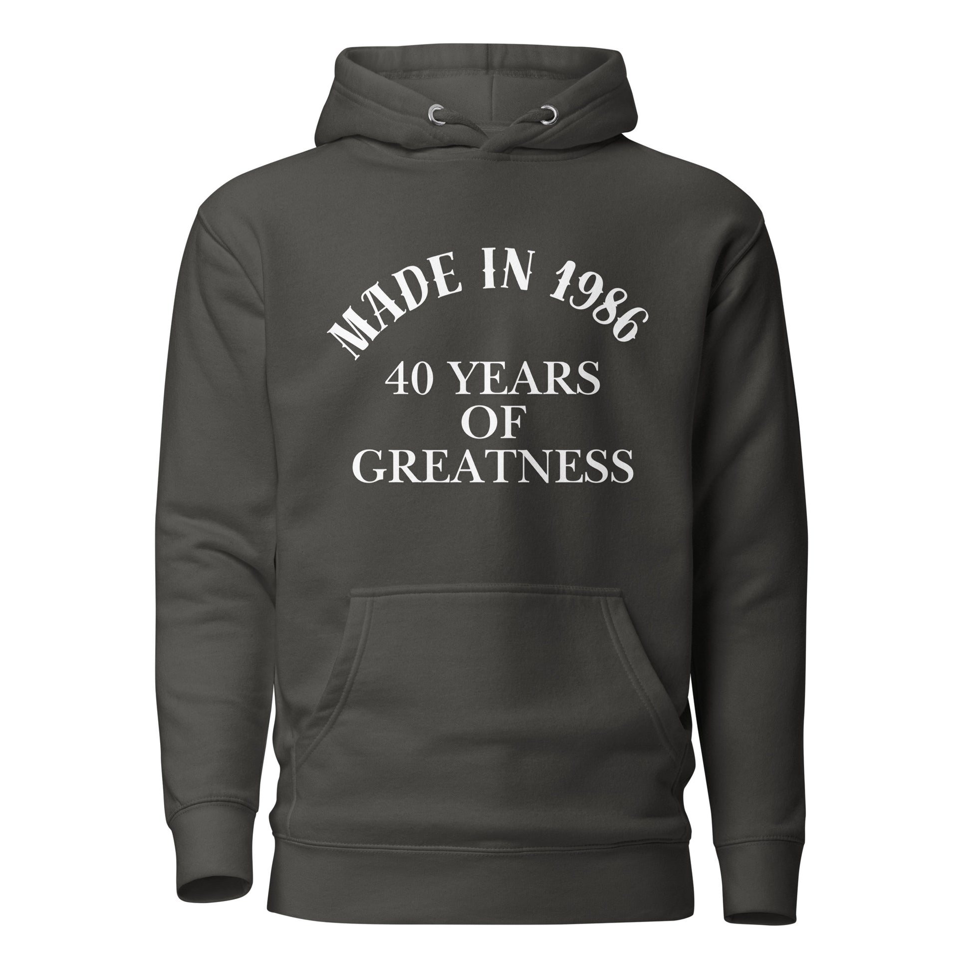 Made In 1986 Hoodie (Charcoal)
