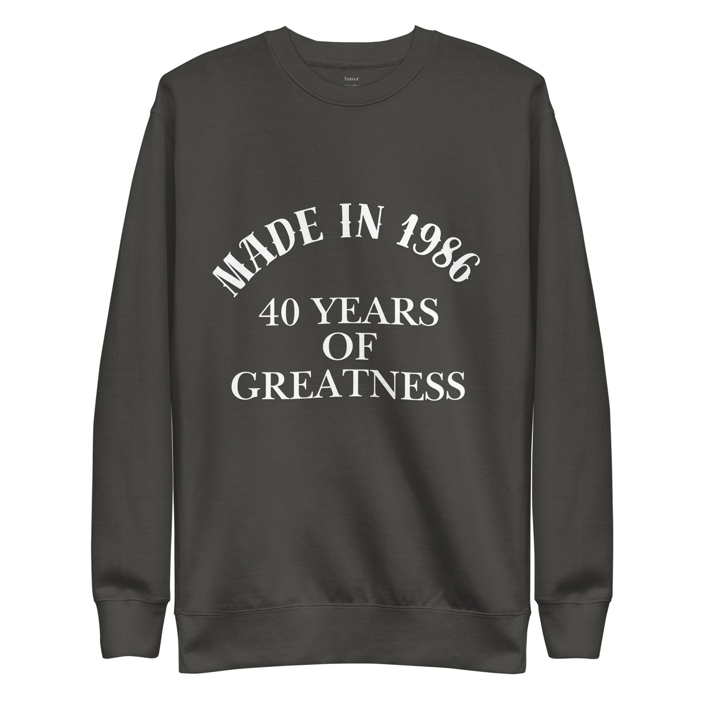 Made In 1986 Grey Sweatshirt