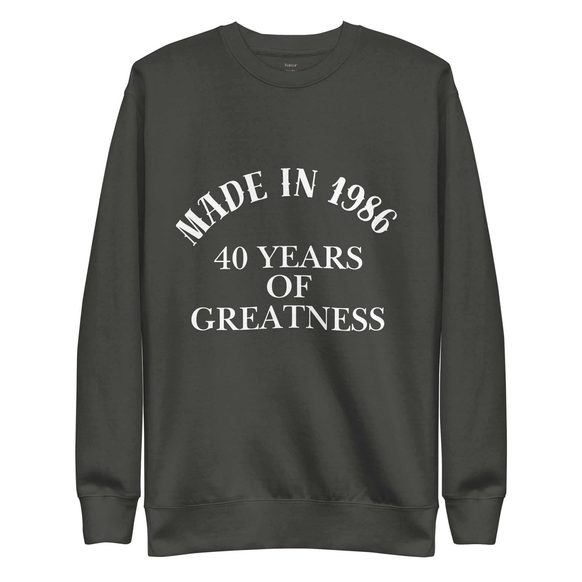Made In 1986 Grey Sweatshirt