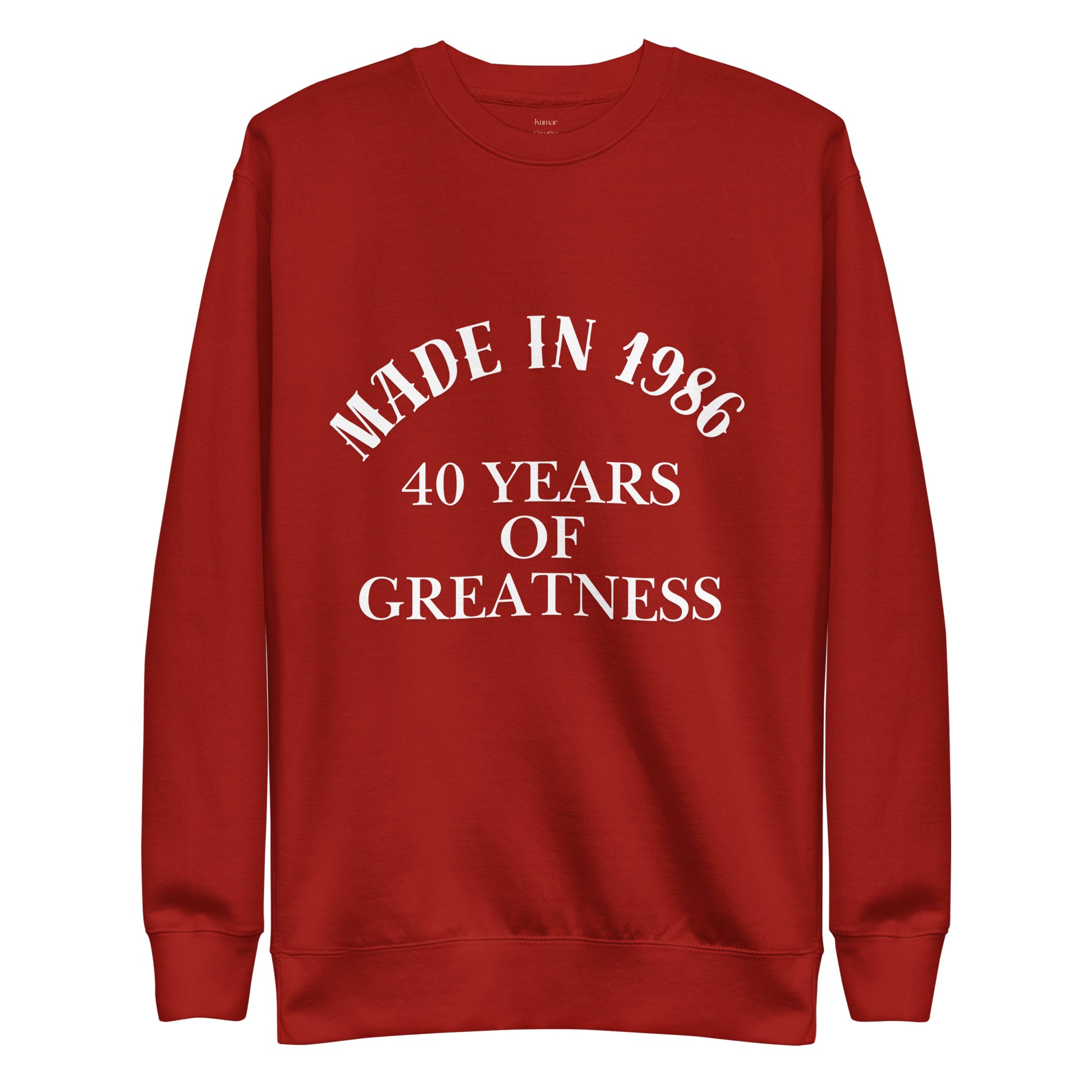 Made In 1986 Sweatshirt (Red)