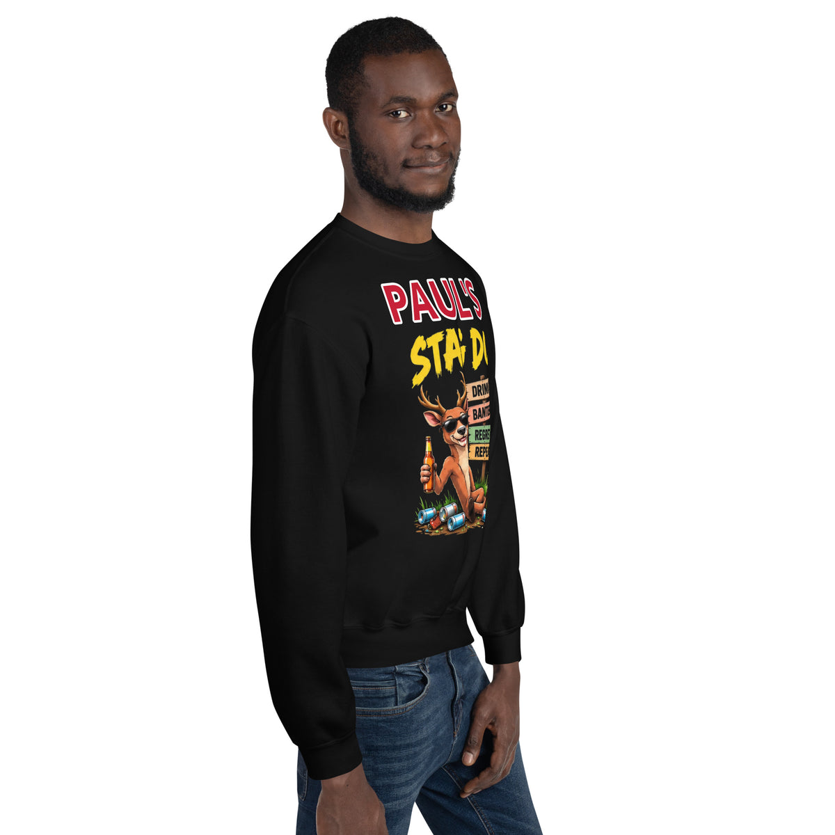 Stag Do Personalised Name Sweat Top