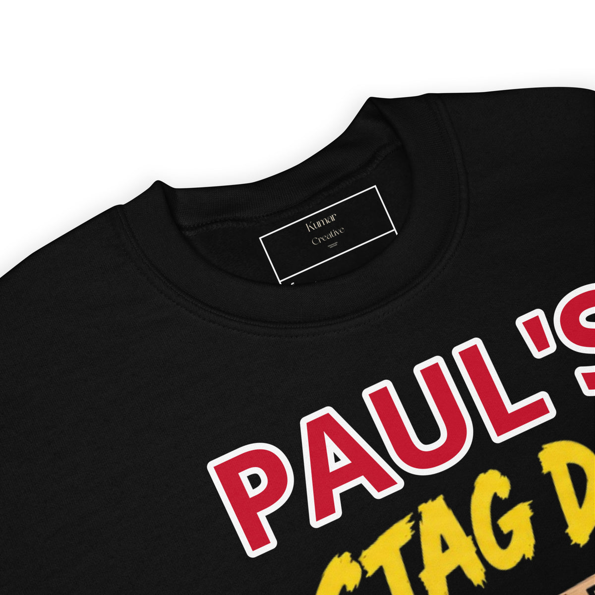 Personalised Name Stag Party Black Jumper