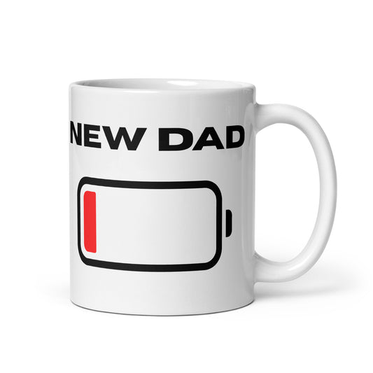 New Dad Low Battery Mug