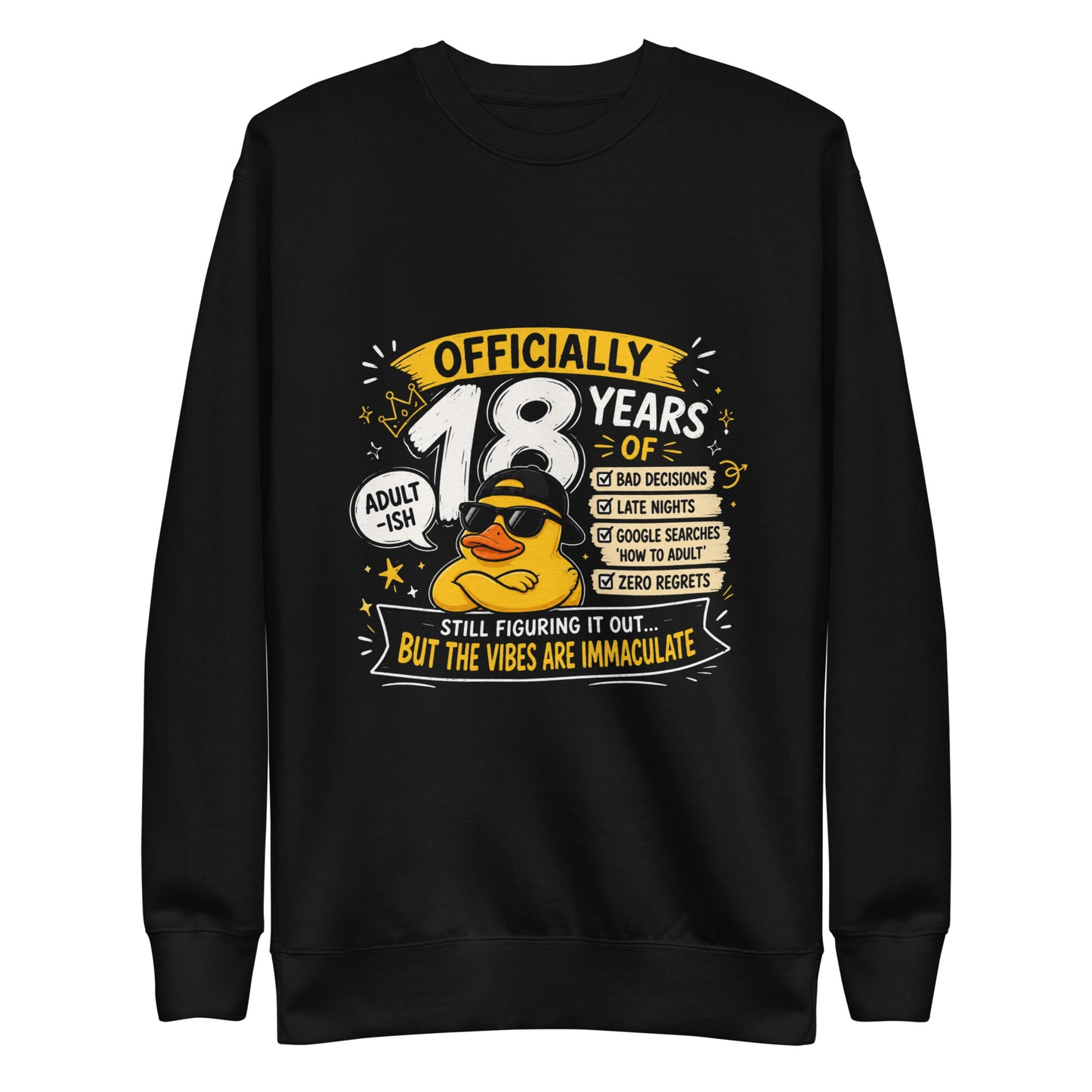 Officially 18 Years Black Jumper