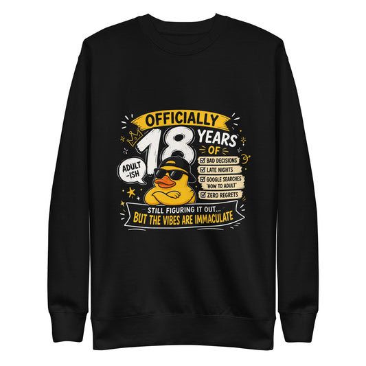 Officially 18 Years Black Jumper