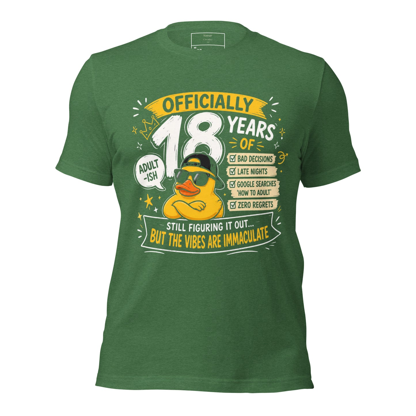 Officially 18 Years Old Green T-Shirt