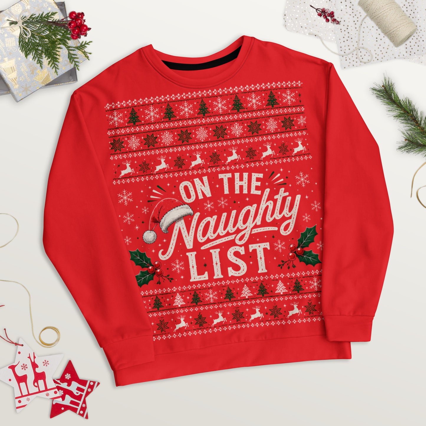 On The Naughty List Festive Party Jumper