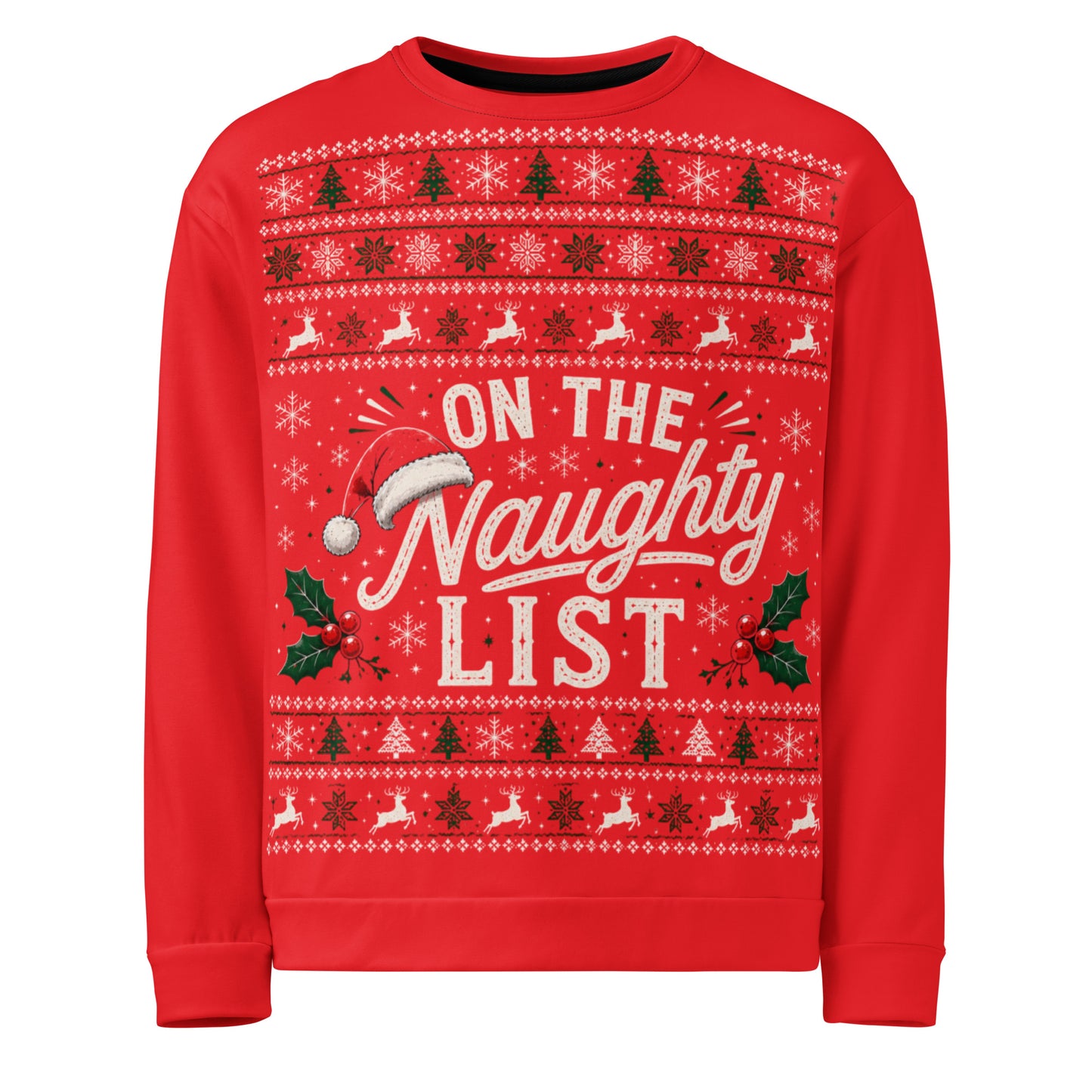 On The Naughty List Christmas Jumper