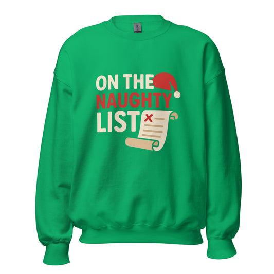 On The Naughty List Christmas Jumper