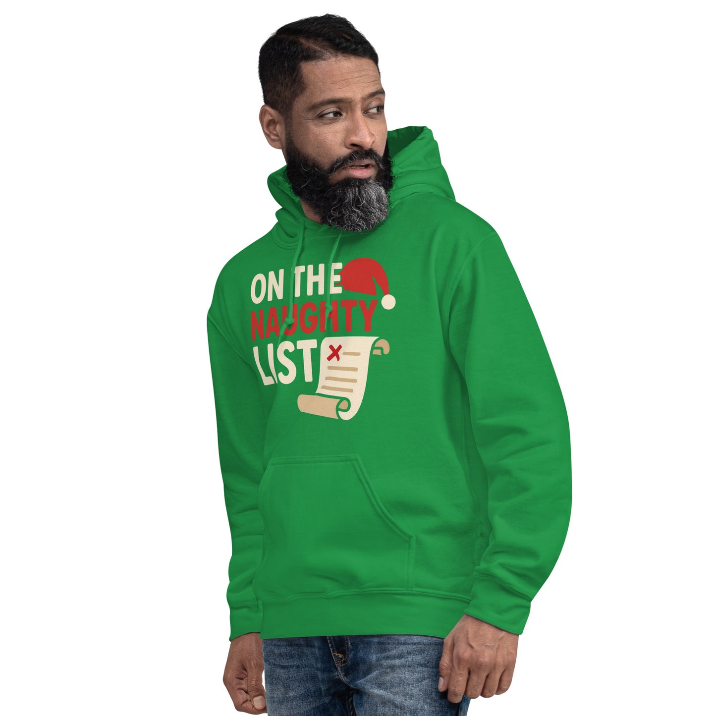 On The Naught Santa List Christmas Hoodie