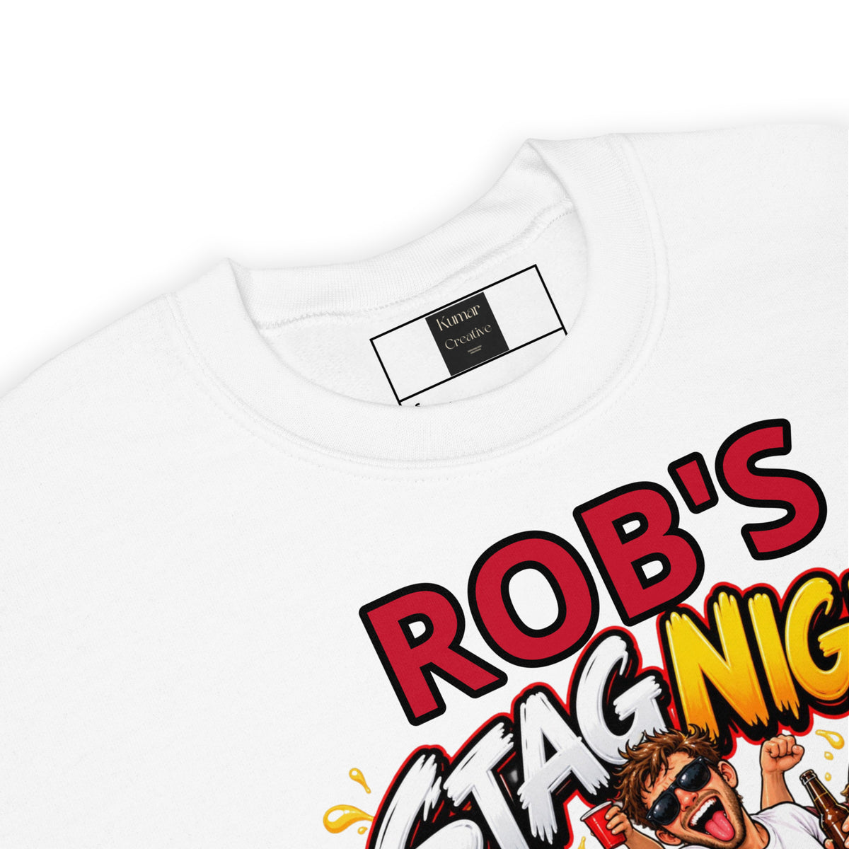 Personalised Beer Pong Stag Night Sweat Top