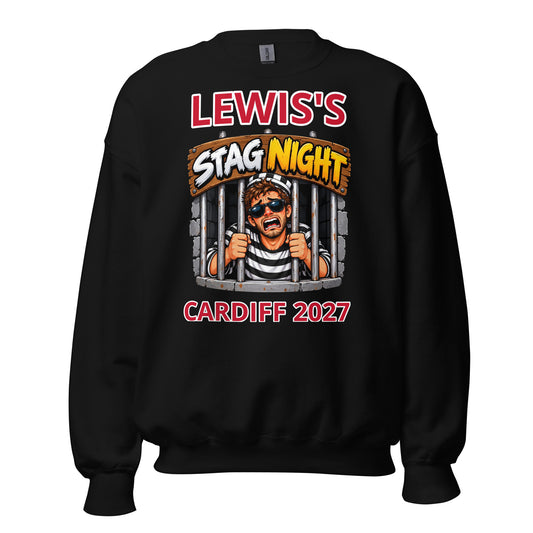 Personalised Behind Bars Stag Night Jumper