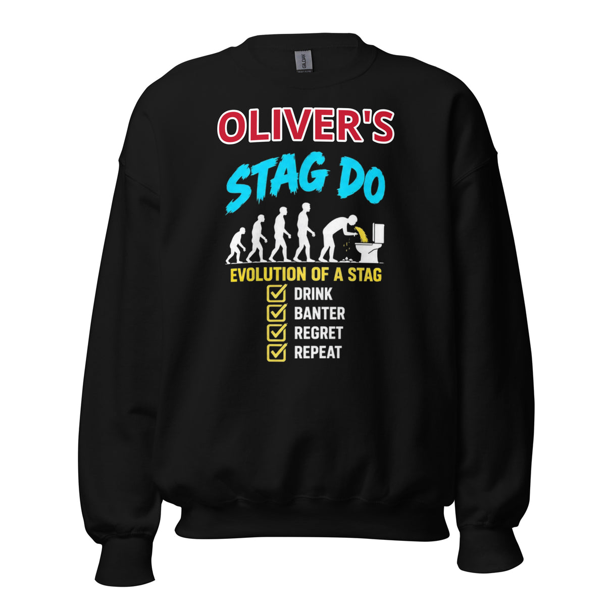 Personalised Evolution Of A Stag Do Jumper