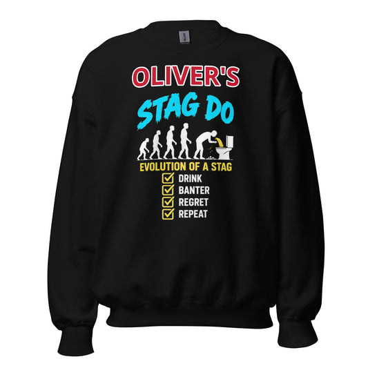 Personalised Evolution Of A Stag Do Jumper