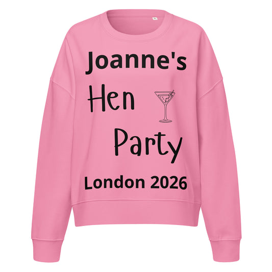Personalised Hen Party Sweat Shirt