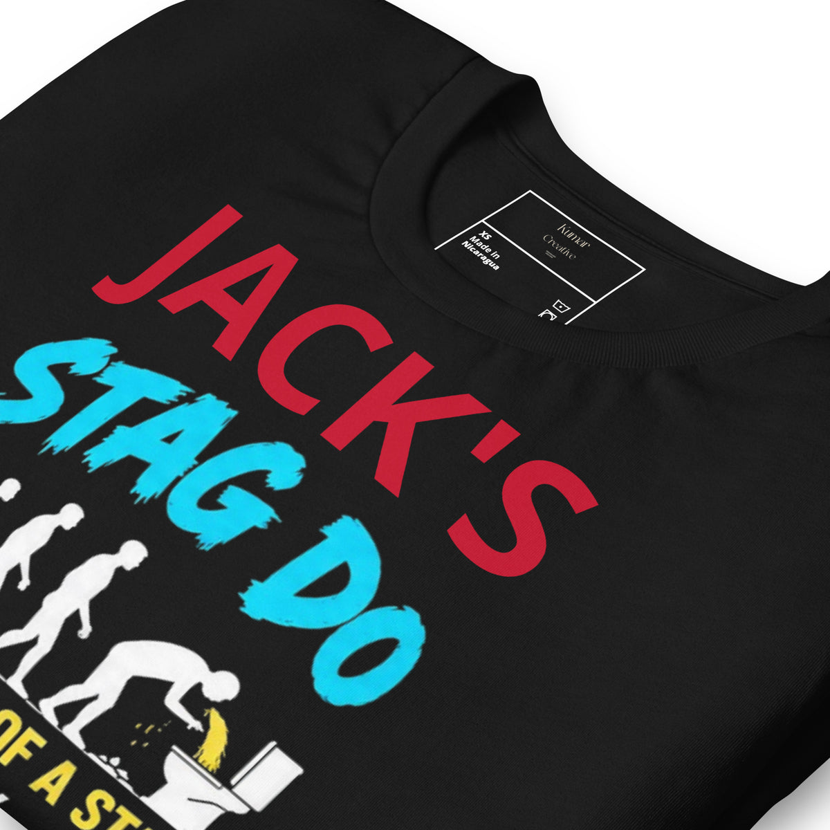 Personalised Name Evolution Of A Stag Do T-Shirt