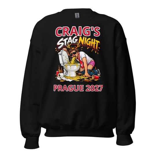 Personalised Name & Location Toilet Humour Stag Night Jumper