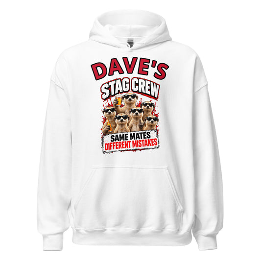 Personalised Name Stag Crew Hoodie