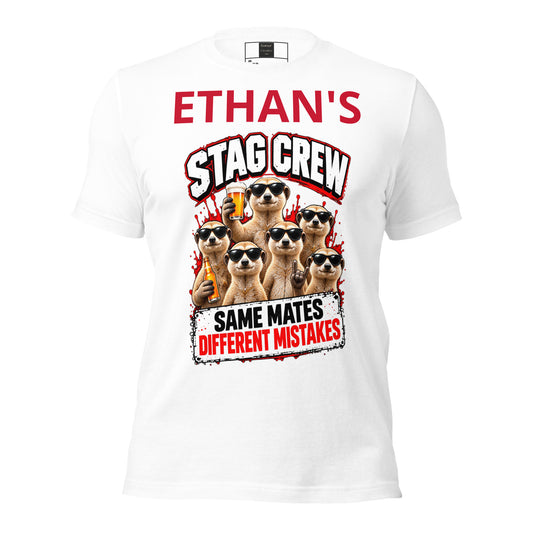 Personalised Name Stag Do T-Shirt