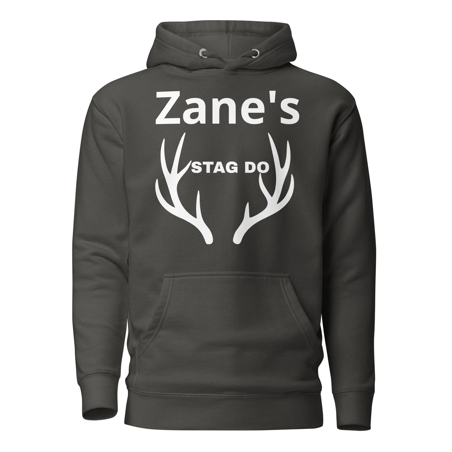 Grey Personalised Stag Do Hoodie