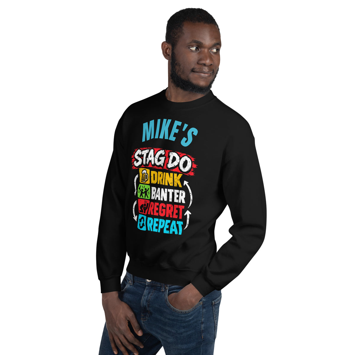Personalised Stag Do Party Sweatshirt