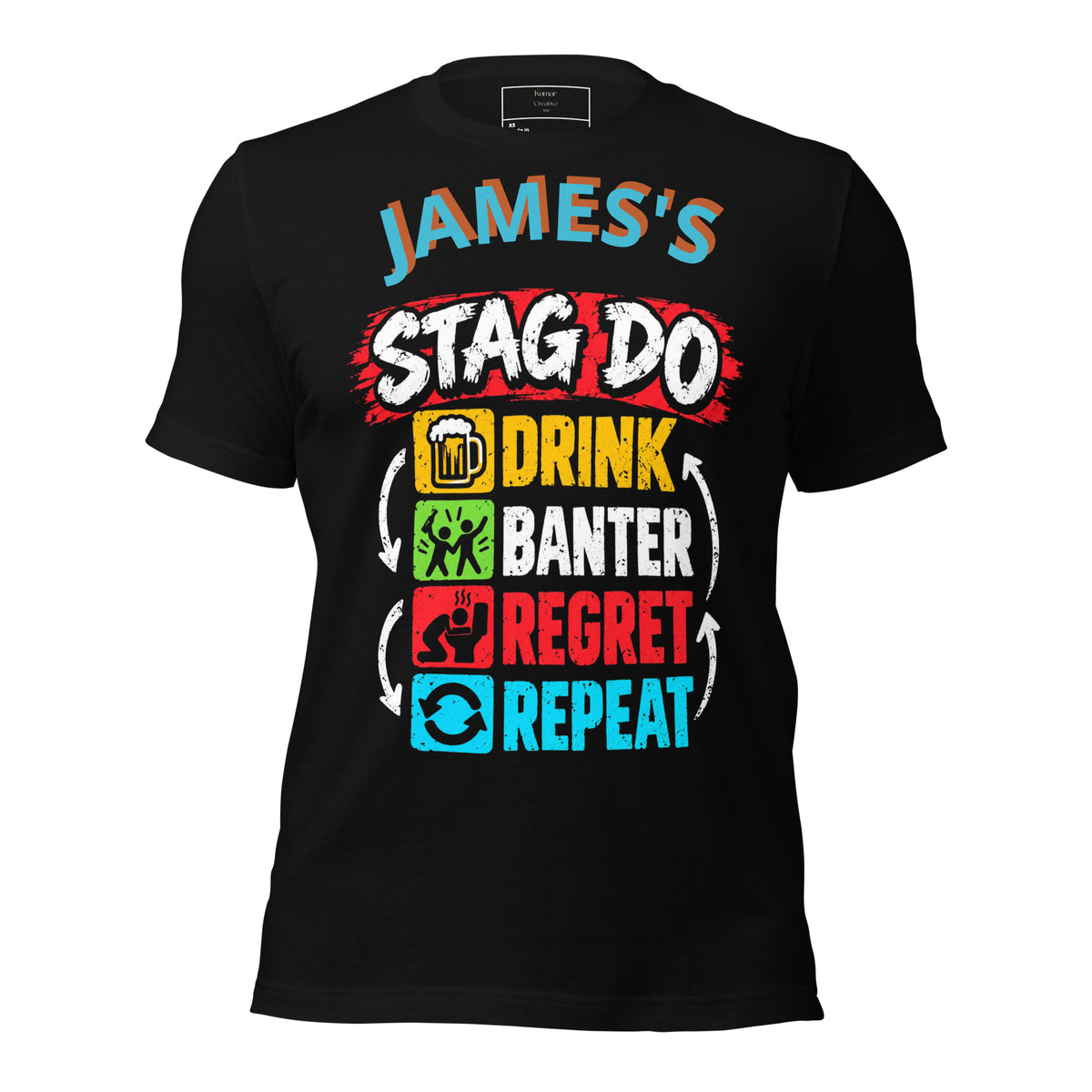 Personalised Stag Do T-Shirt
