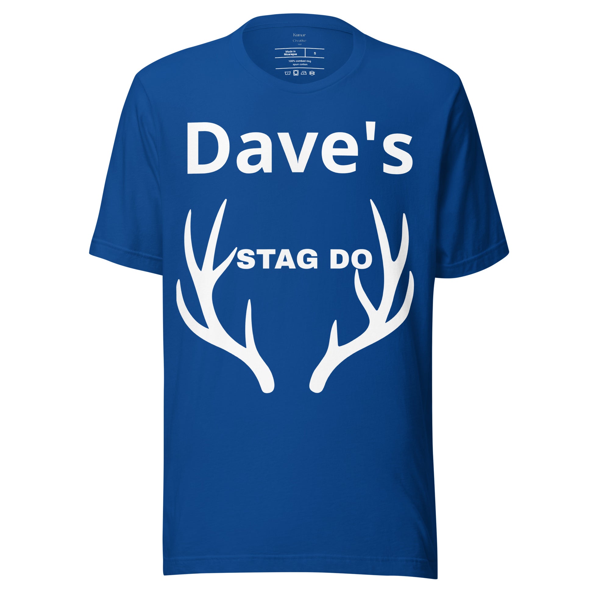 Personalised Blue Stag Do Tee