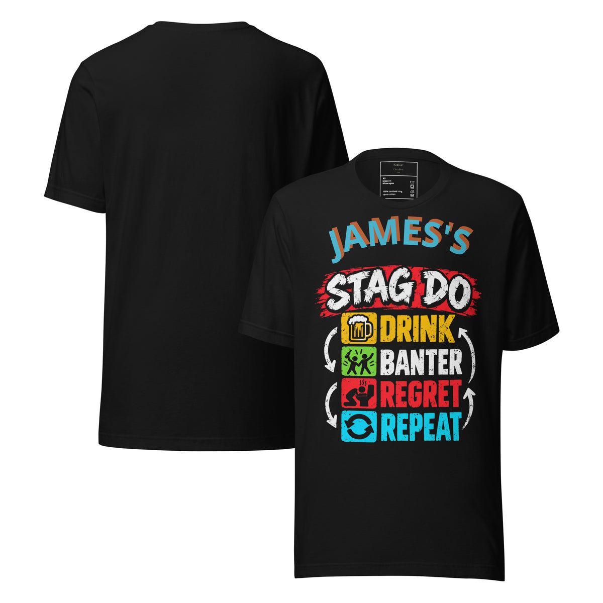 Personalised Stag Do Tee