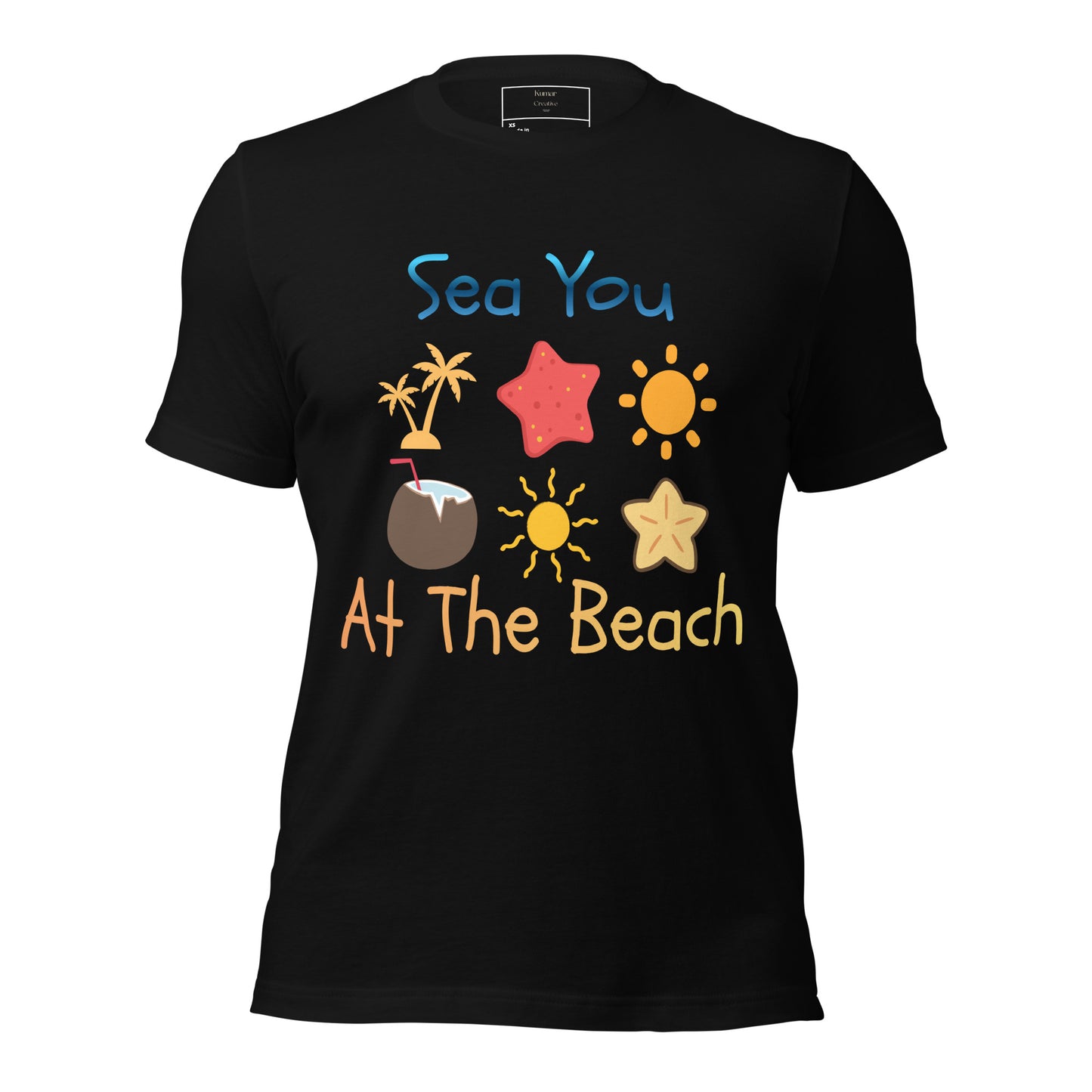 Sea You At The Beach Black T-Shirt