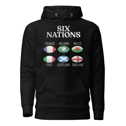 Six Nations Black Hoodie