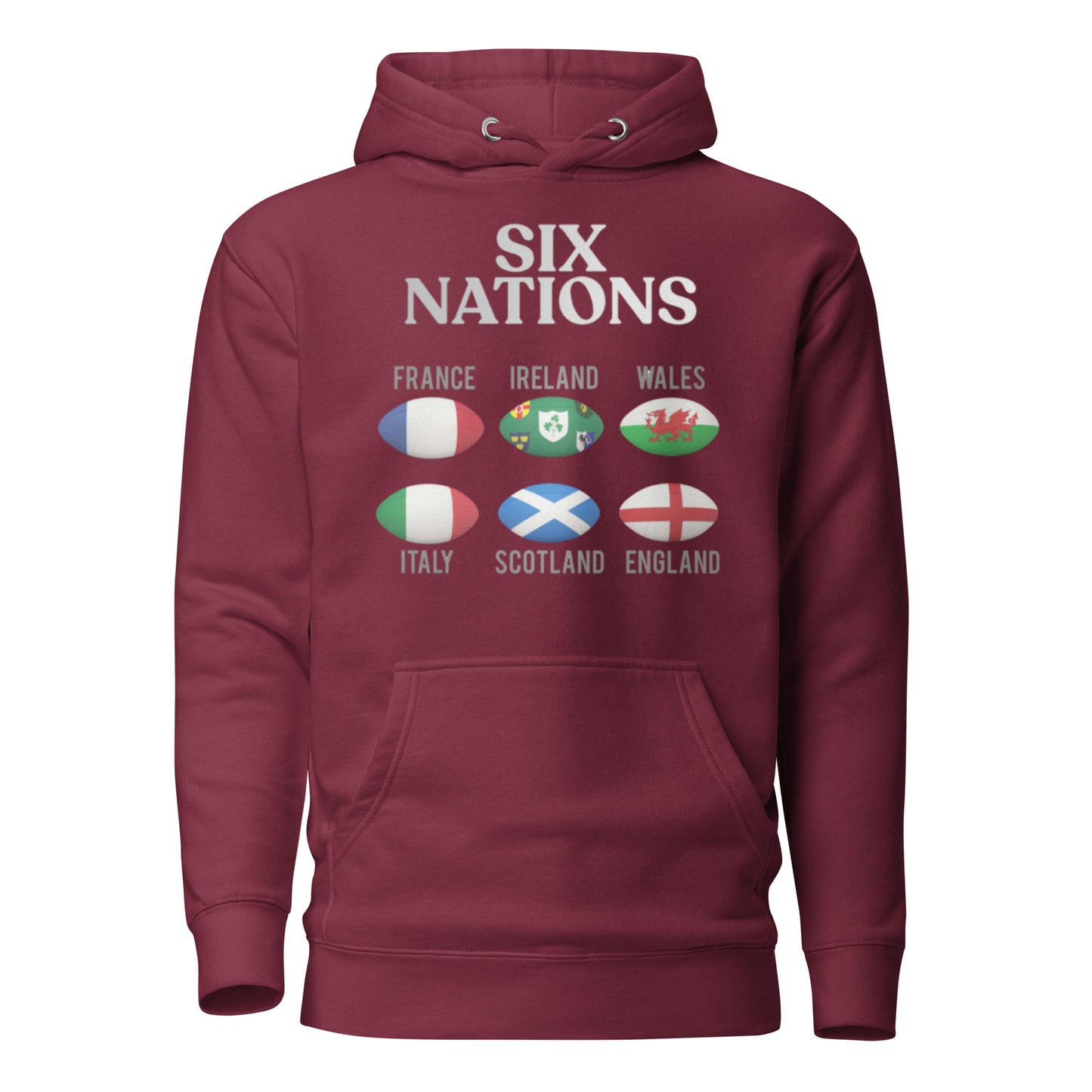 Six Nations Maroon Hoodie