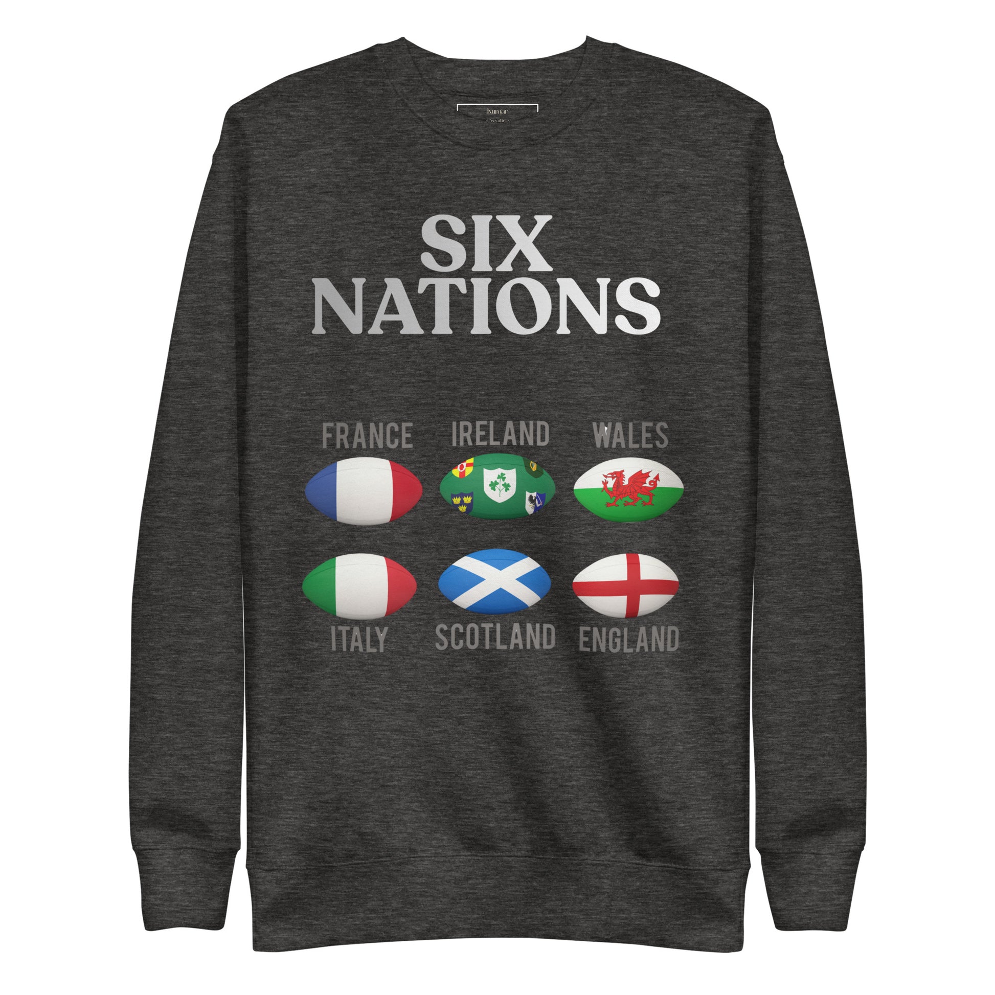 Six Nations Rugby Sweatshirt (Charcoal)