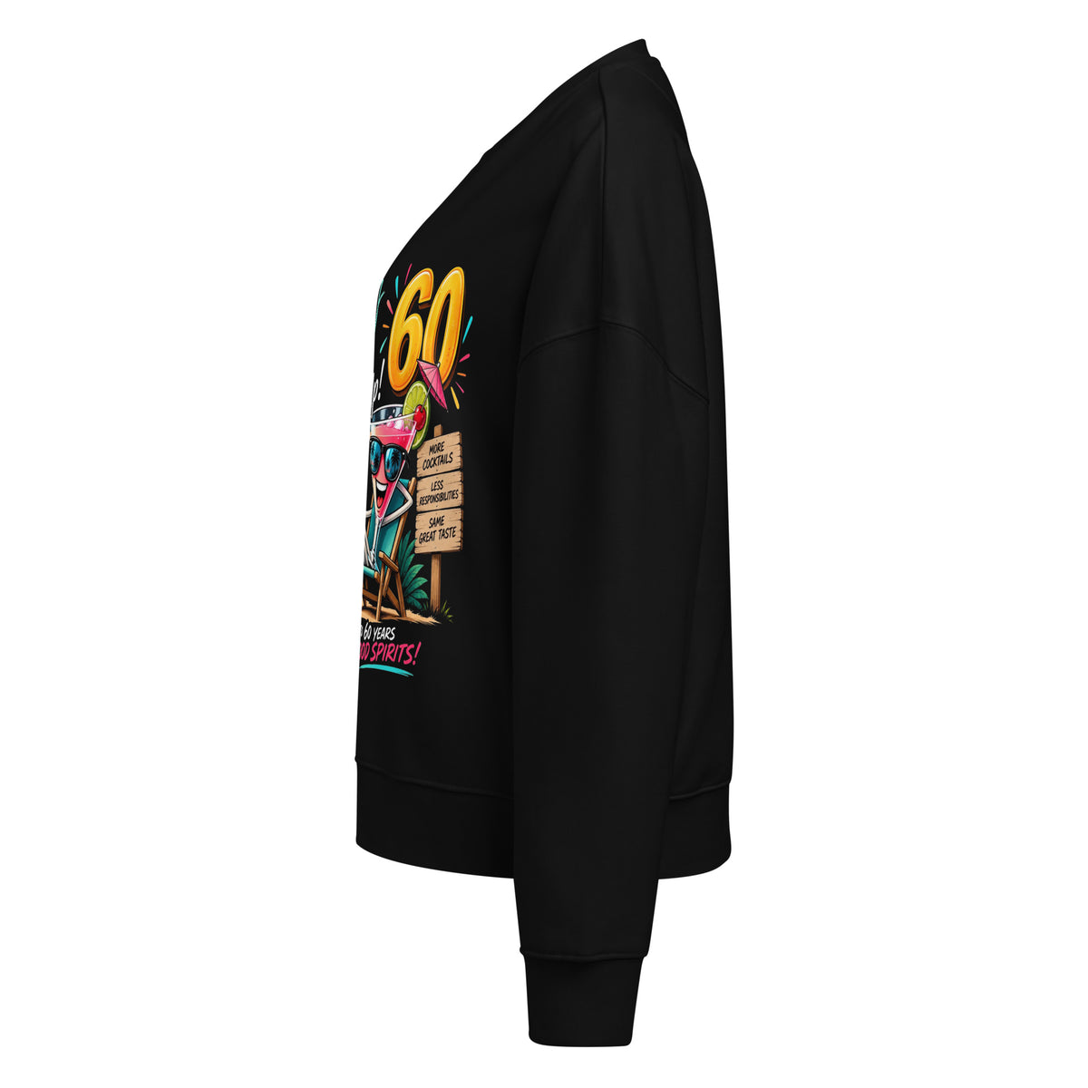 Sixty And Still Mixing Things Up Women's Black Jumper
