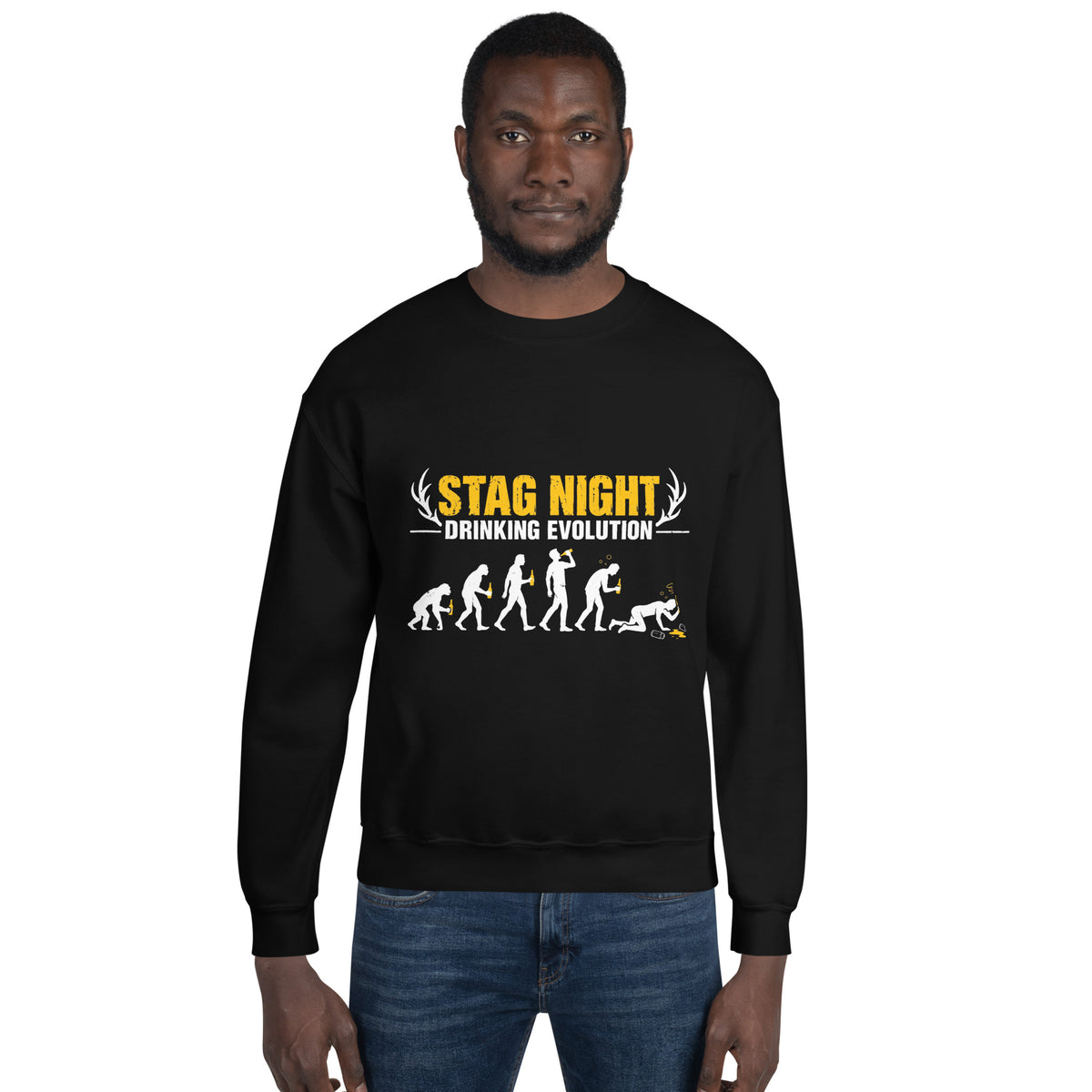 Stag Night Drinking Evolution Sweat Top