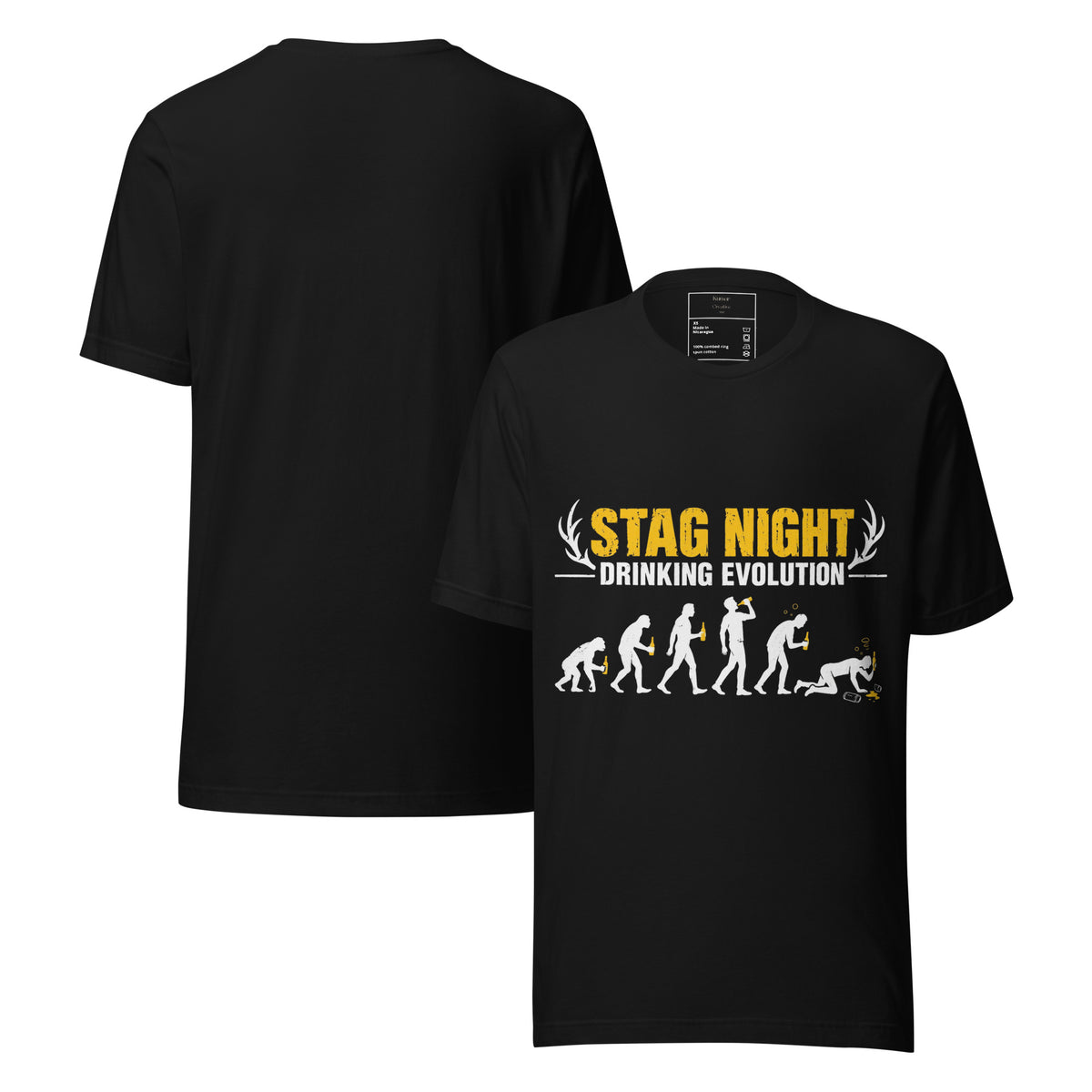 Stag Night Drinking Evolution Tee