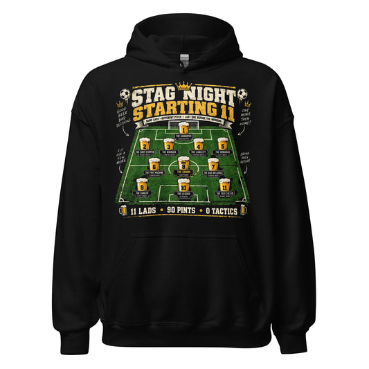 Stag Night Starting 11 Hoodie