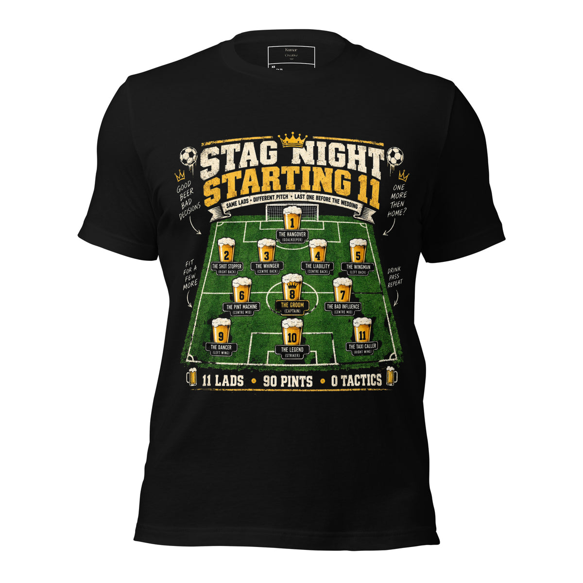 Stag Night Starting 11  T-Shirt